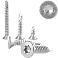 Bohrschrauben mit Senkkopf Innensechsrund (TX) DIN 7504...